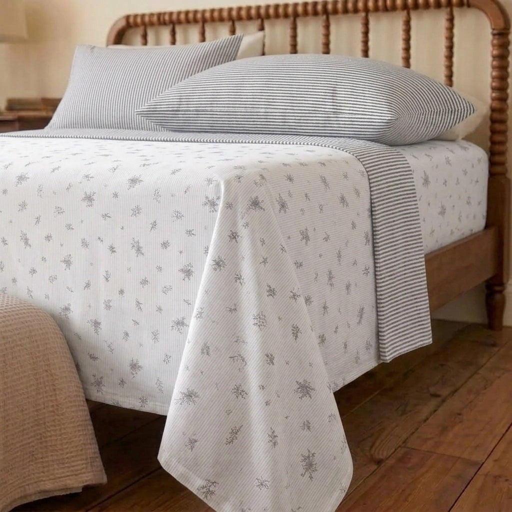 Willow Garden Cotton Bedsheet & Comforter Set