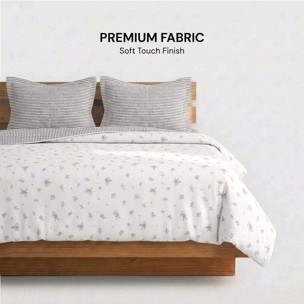 Willow Garden Cotton Bedsheet & Comforter Set