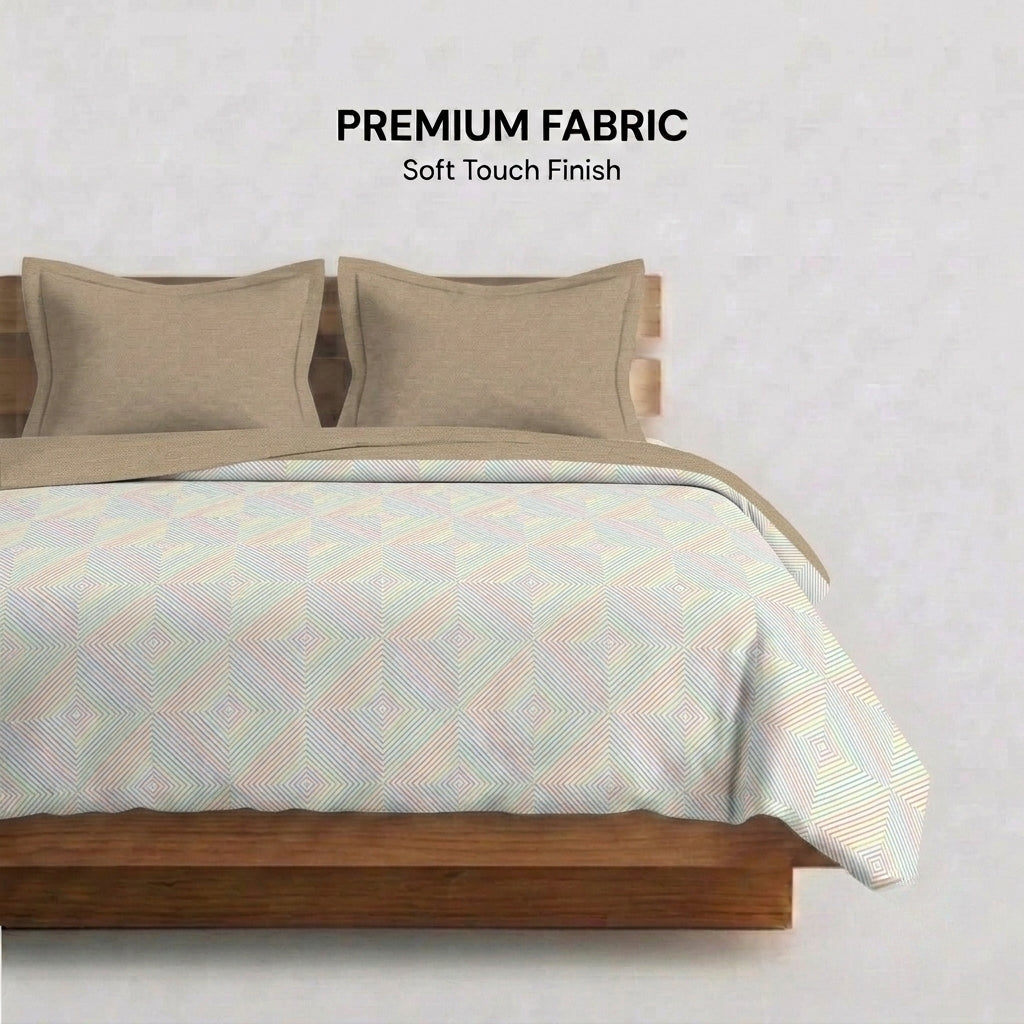 Soft Weave Cotton Bedsheet & Comforter Set