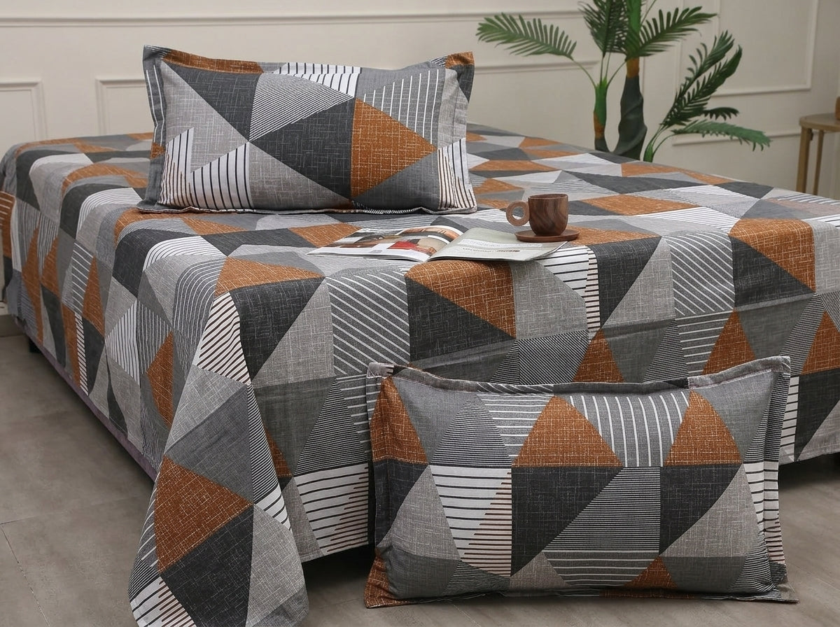 Azure – 260-TC Pure Cotton Bedsheet Set