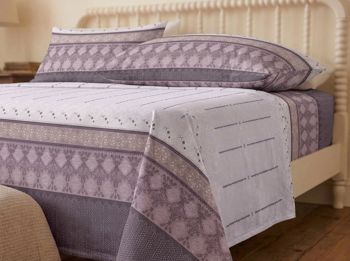 Trellis – 320-TC Pure Cotton Bedsheet Set