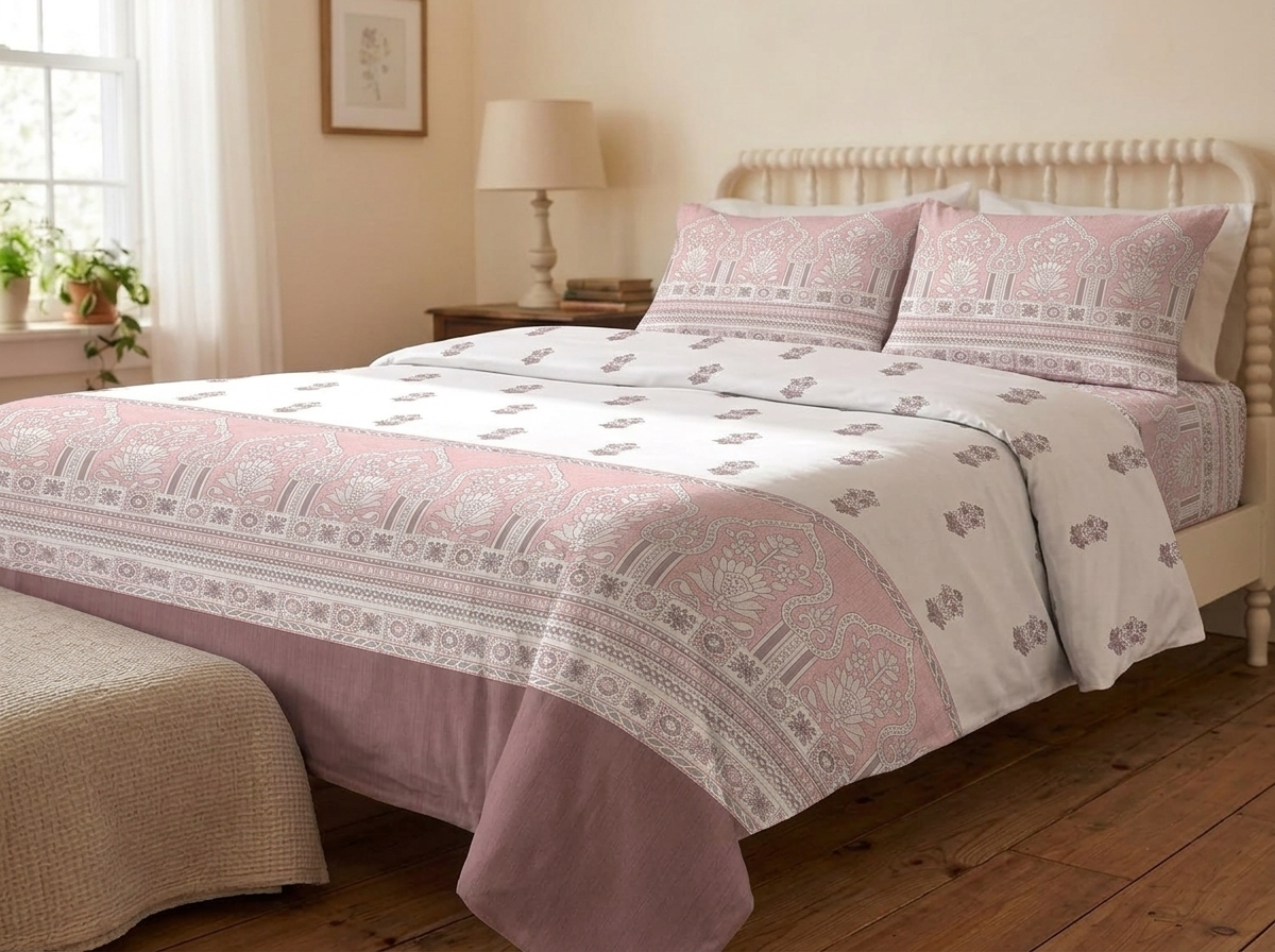 Heritage – 320-TC Pure Cotton Bedsheet Set