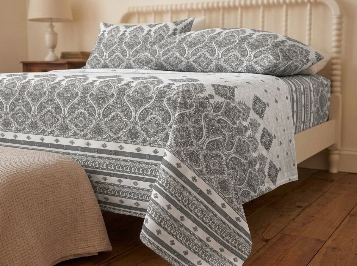 Jaali – 320-TC Pure Cotton Bedsheet Set