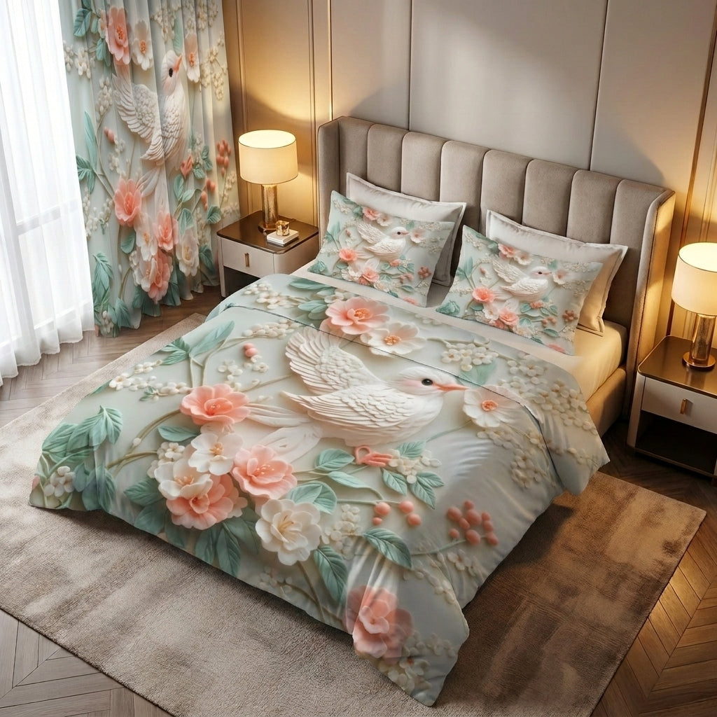 Dreamy Bird Home Curtains – Set of 2