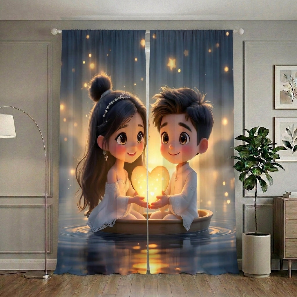 Glow of Love Home Curtains – Set of 2