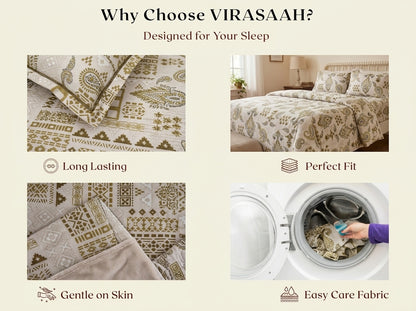 Paisley – 260-TC Pure Cotton Bedsheet Set
