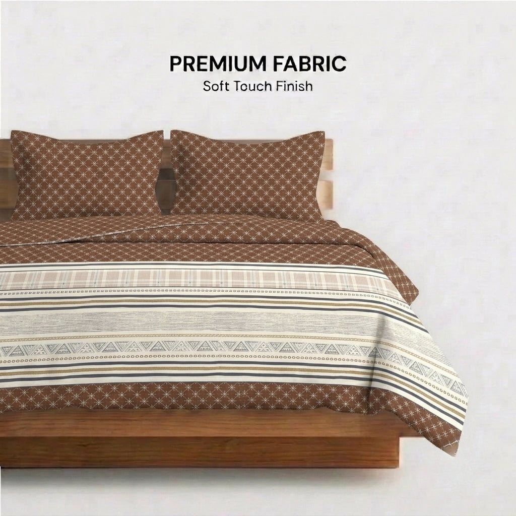 Vintage Loom Cotton Bedsheet & Comforter Set