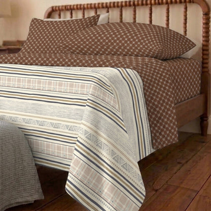 Vintage Loom Cotton Bedsheet & Comforter Set