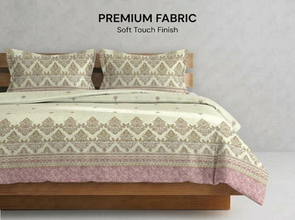 Zariya – 320-TC Pure Cotton Bedsheet Set