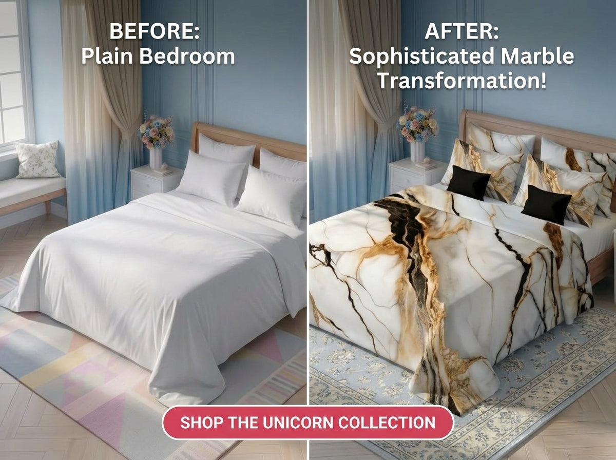 Fairy Tale Ivory Quartz 280-TC 7D Bedsheet Set - (Ivory)