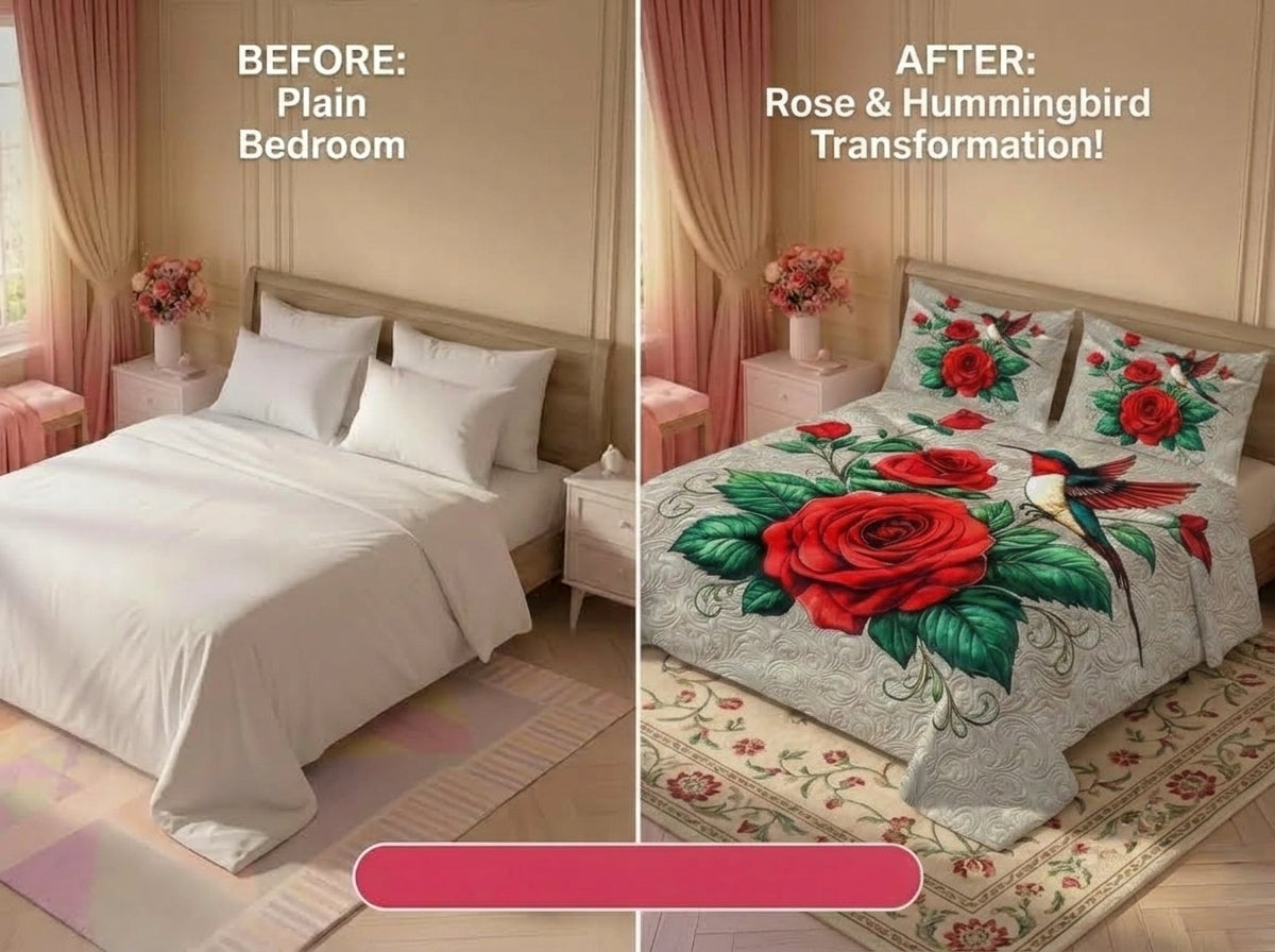 Fairy Tale Rosepecker 280-TC 7D Bedsheet Set – (Cream)