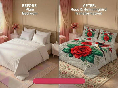Fairy Tale Rosepecker 280-TC 7D Bedsheet Set – (Cream)