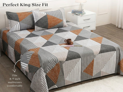 Azure – 260-TC Pure Cotton Bedsheet Set