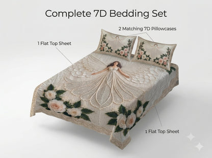 Dreamweave 280-TC Printed 7D Bedsheet Set – (Natural Beige)