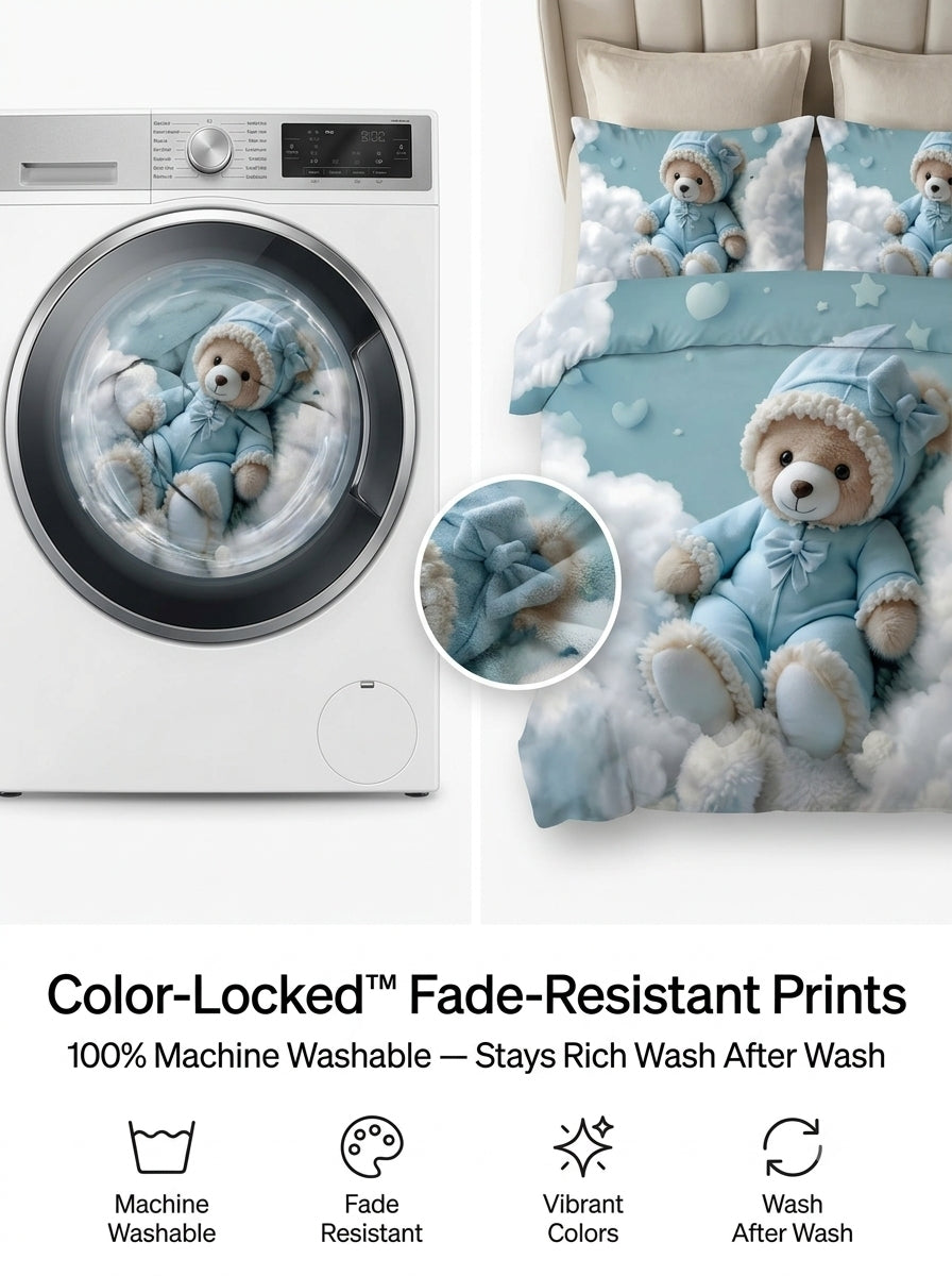 Fairy Tale SkyBuddy 7D Bedsheet Set – Blue