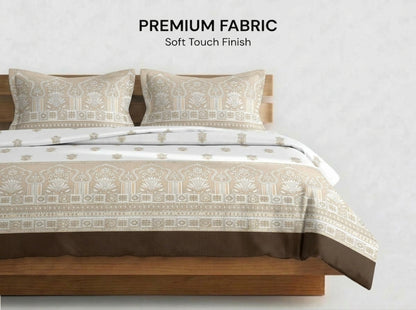 Elvara – 320-TC Pure Cotton Bedsheet Set
