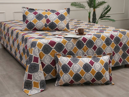 Jharokha – 260-TC Pure Cotton Bedsheet Set