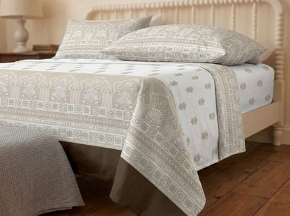 Elvara – 320-TC Pure Cotton Bedsheet Set