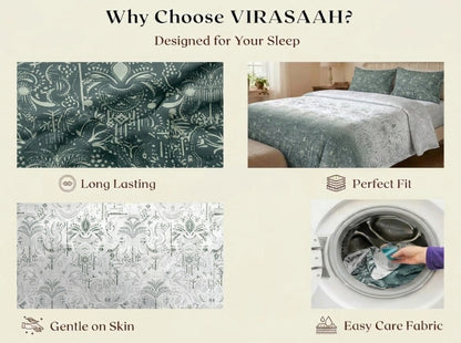 Nayora – 320-TC Pure Cotton Bedsheet Set