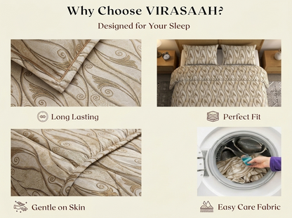 Meher – 340-TC Pure Cotton Bedsheet Set