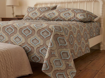 Vanya – 340-TC Pure Cotton Bedsheet Set