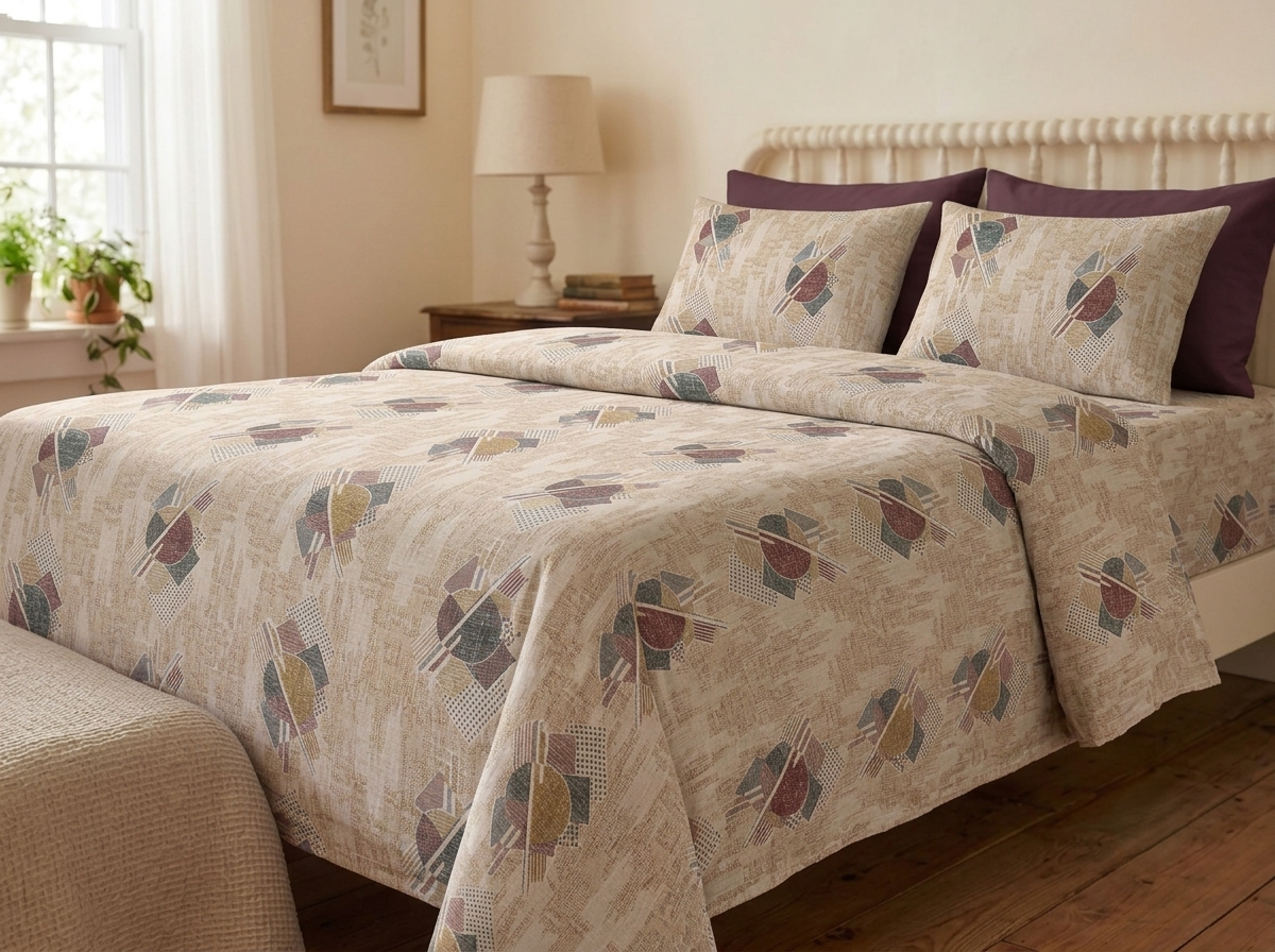 Ishani – 340-TC Pure Cotton Bedsheet Set