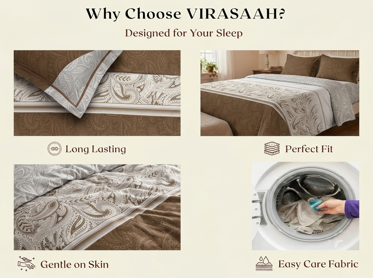 Mosaic – 320-TC Pure Cotton Bedsheet Set