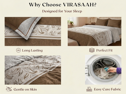 Mosaic – 320-TC Pure Cotton Bedsheet Set