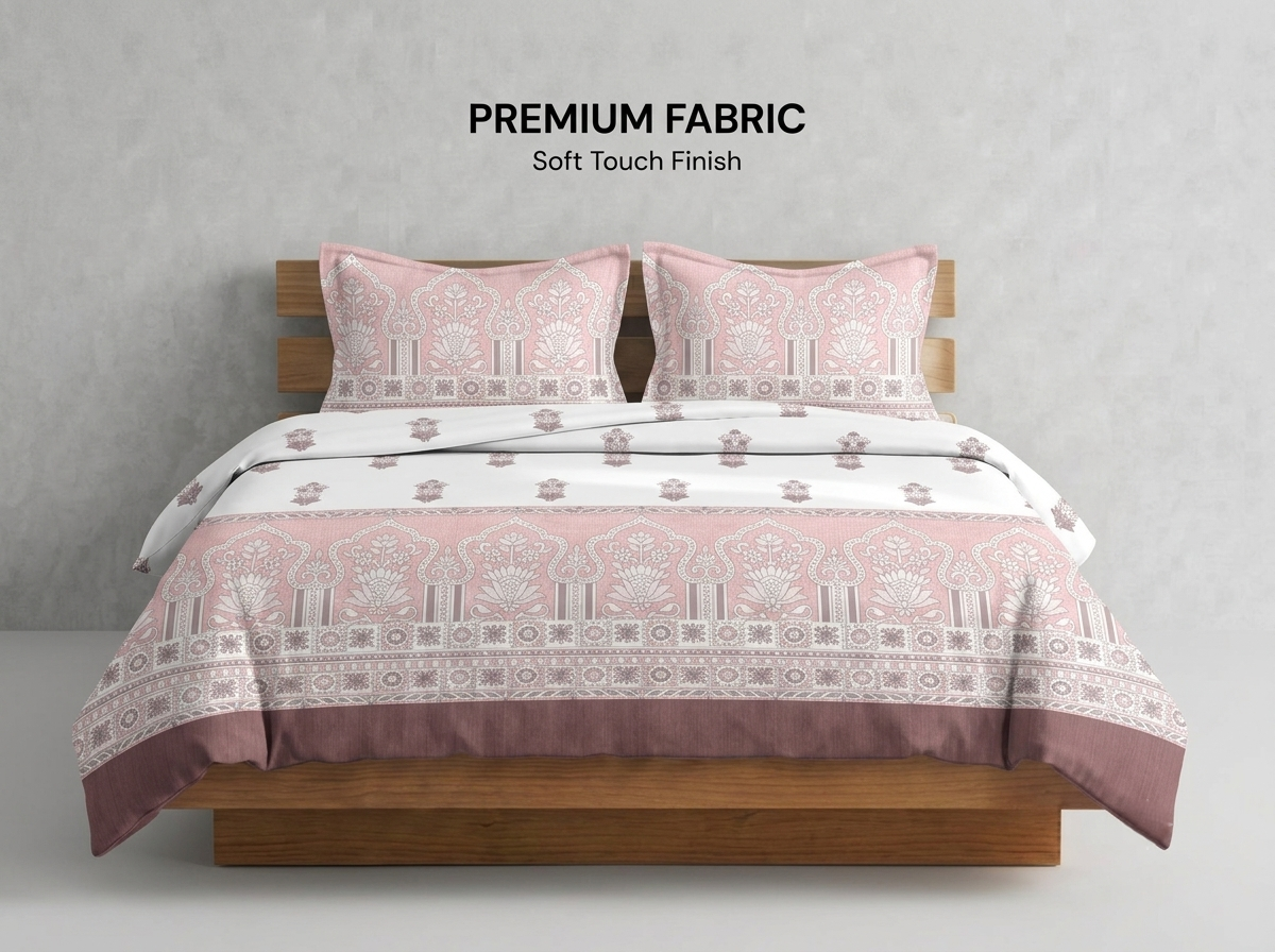 Heritage – 320-TC Pure Cotton Bedsheet Set
