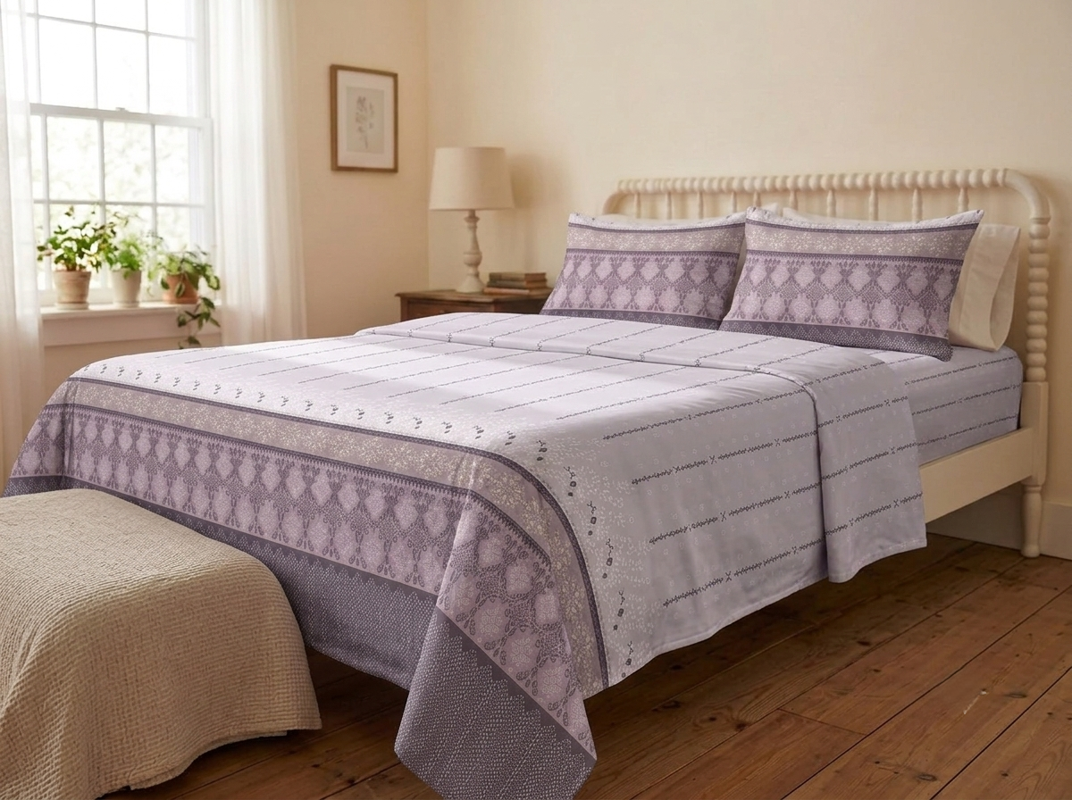 Trellis – 320-TC Pure Cotton Bedsheet Set
