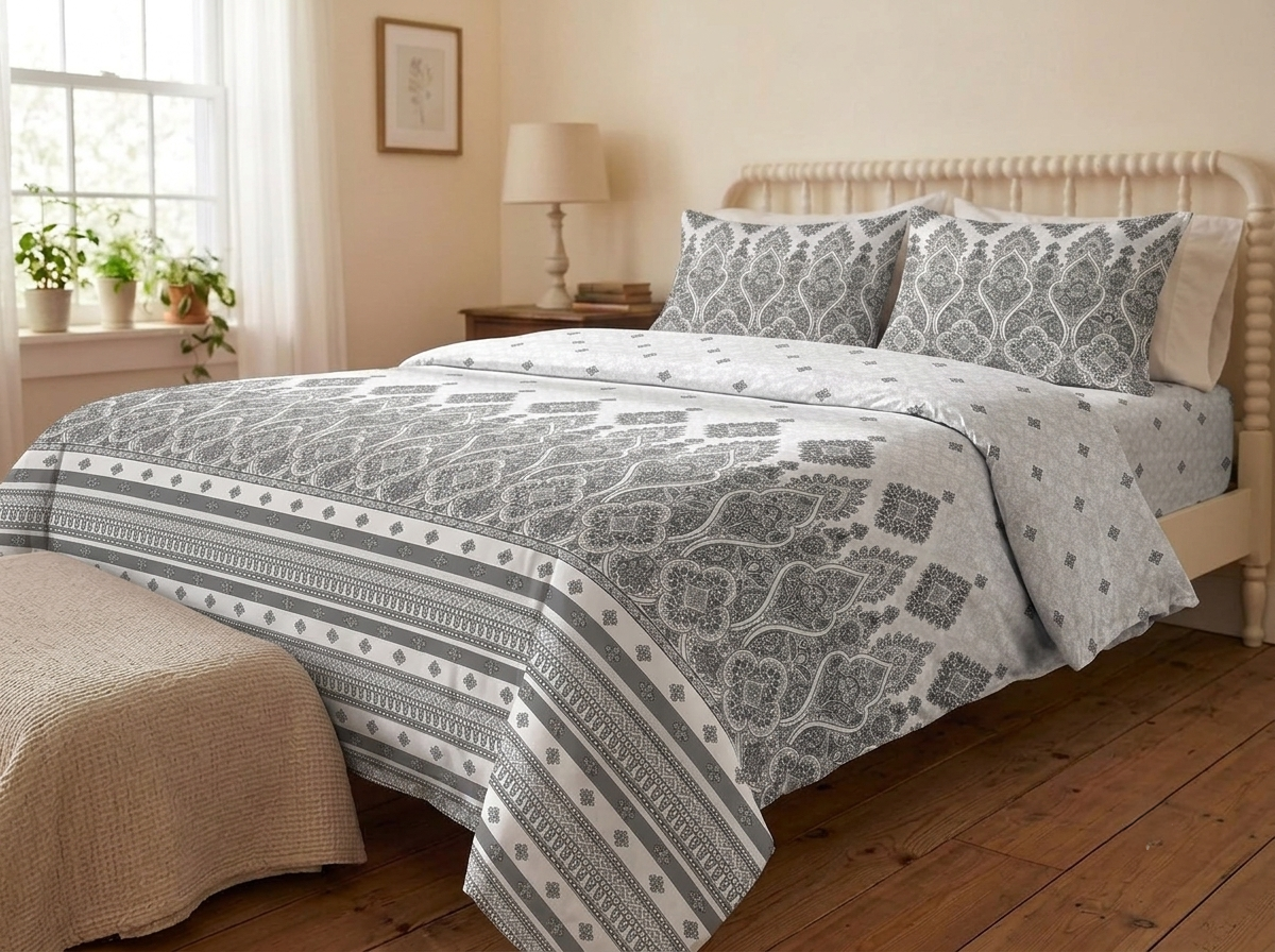 Jaali – 320-TC Pure Cotton Bedsheet Set