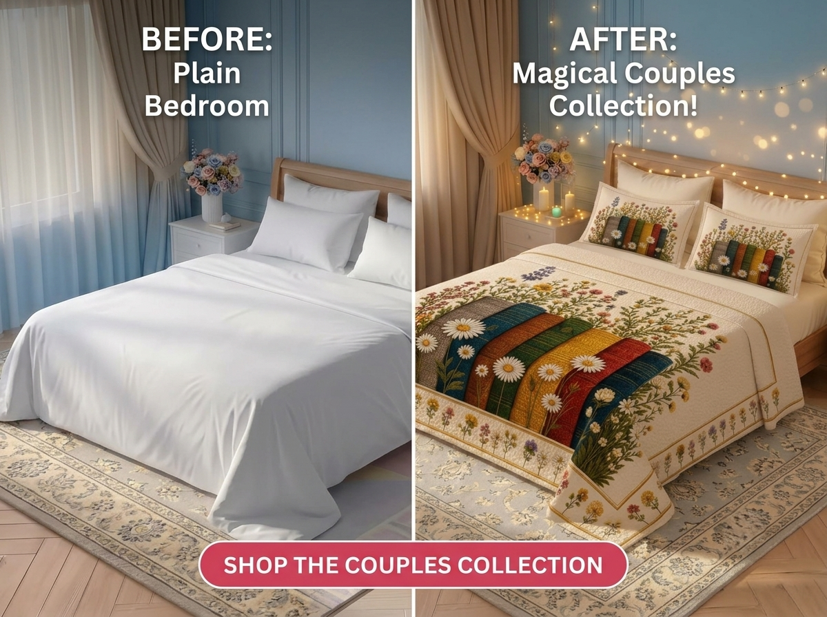 Fairy Tale Wildflower Harmony 280-TC 7D Bedsheet Set - (mix)