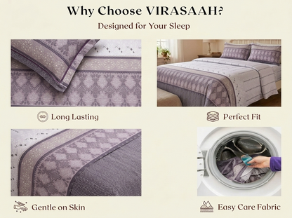 Trellis – 320-TC Pure Cotton Bedsheet Set