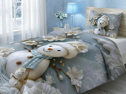 Snowy Bloom Comforter by Virasaah