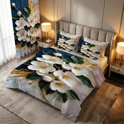 White Orchid Home Curtains – Set of 2