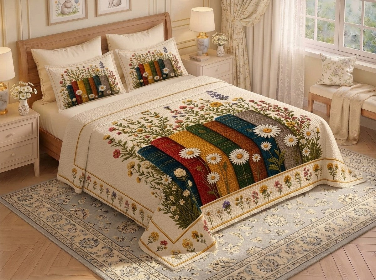 Fairy Tale Wildflower Harmony 7D Bedsheet Set - (mix)